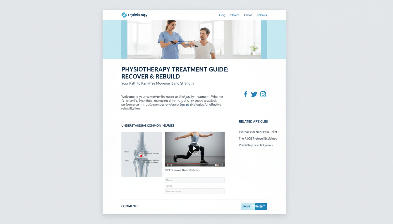 blog article about physiotherapy treatment with patient engagement